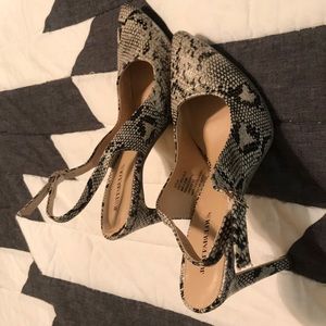 Snakeskin heels